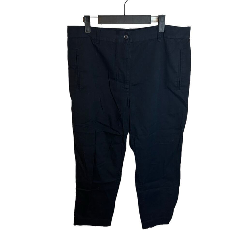 Roucha Black Cropped Ankle Pants